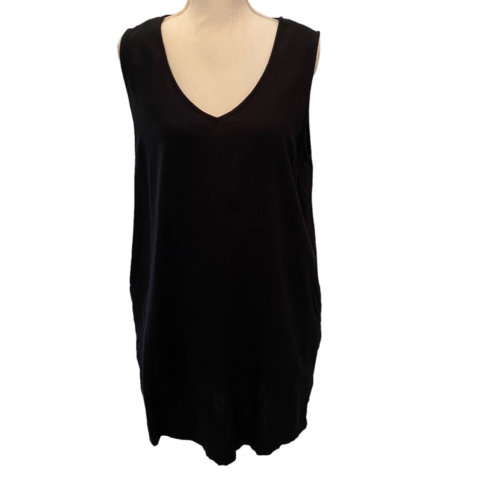 Orvis linen blend sleeveless dress